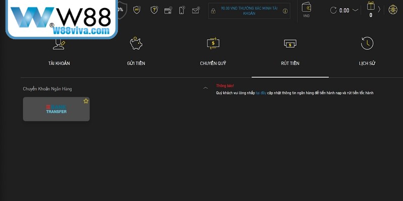 Người chơi cần đăng nhập vào tài khoản W88 để đổi thưởng nhanh chóng