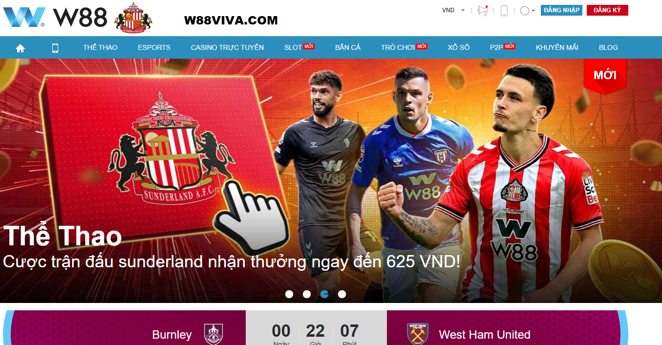 Thương hiệu cá cược trực tuyến W88